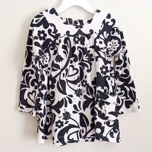 Carter's Square Neck Floral Long Sleeve Tunic Top